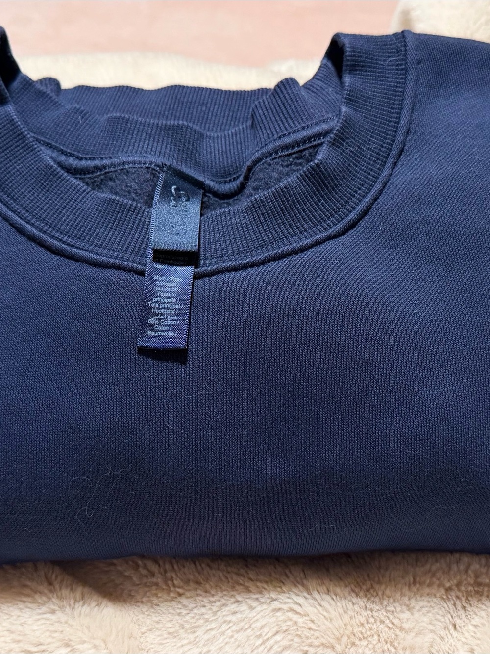 SKIMS Men's Crewneck Sweater - Navy